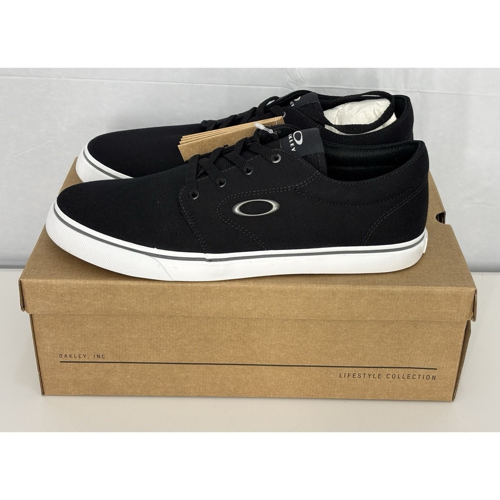 Oakley Split Shoe Jet Black FOF100278 Size 10 Men's US New In Box Boat Sneaker